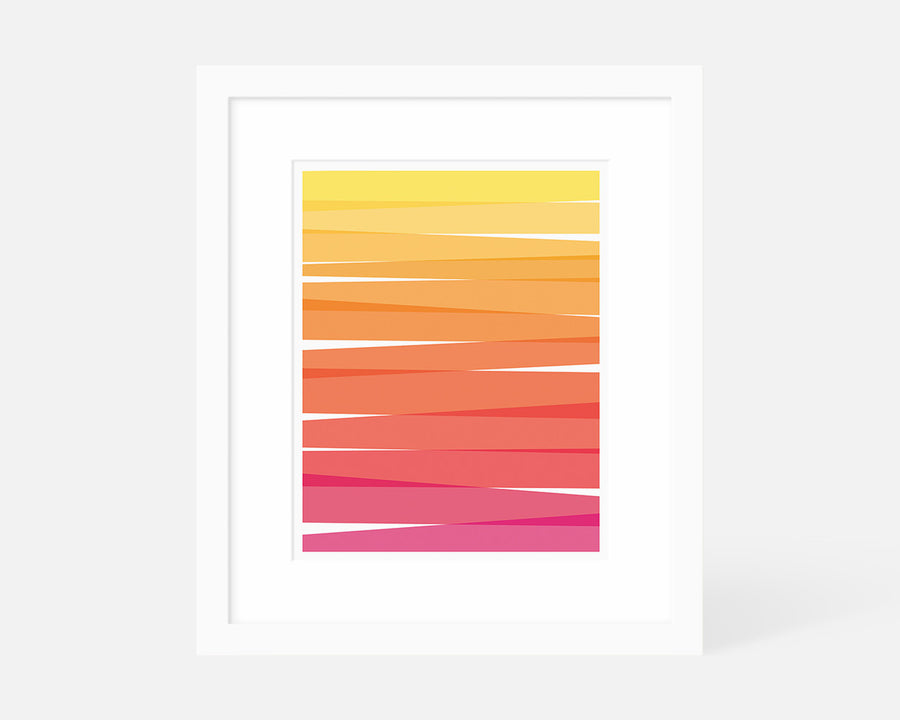 Ombre Art Print - Orange