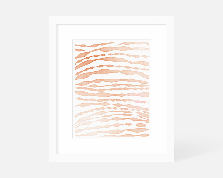 Ripple II Art Print - Orange