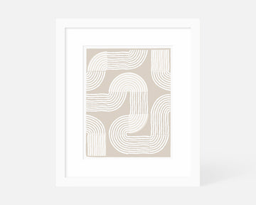 Road Trip Art Print - Neutral