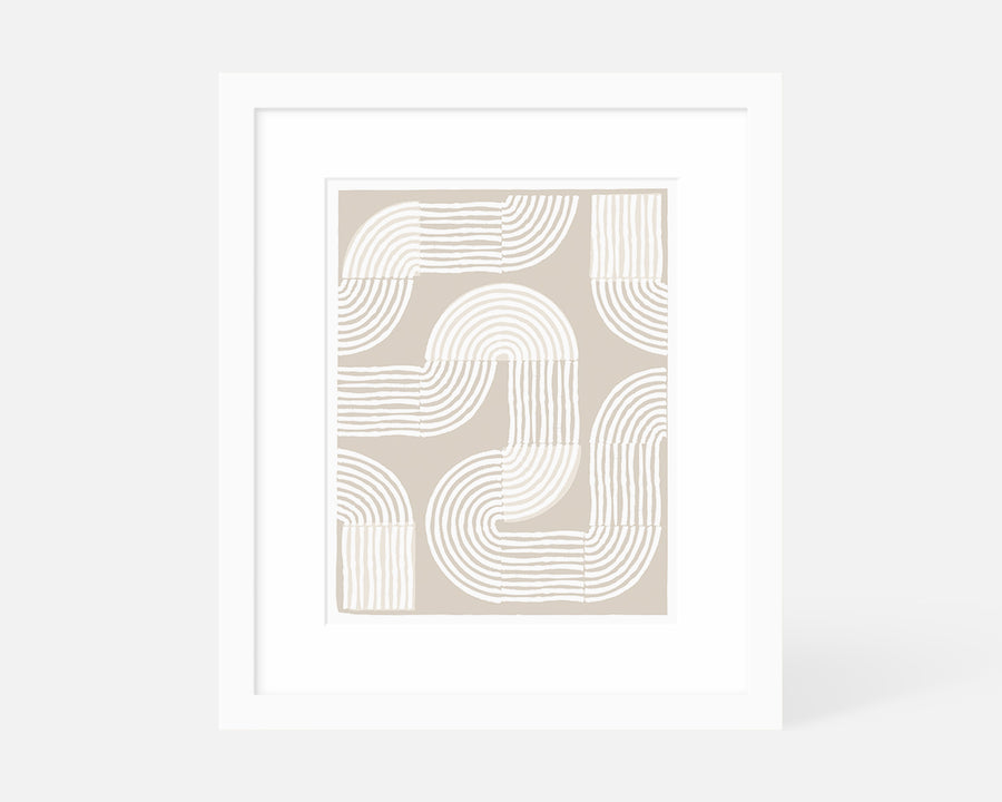 Road Trip Art Print - Neutral