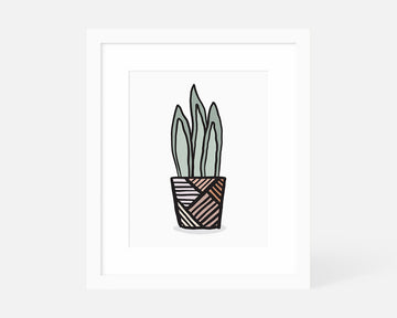 Snake Plant Art Print