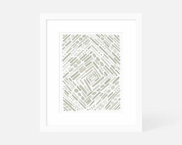 Tunnel Art Print - Gray