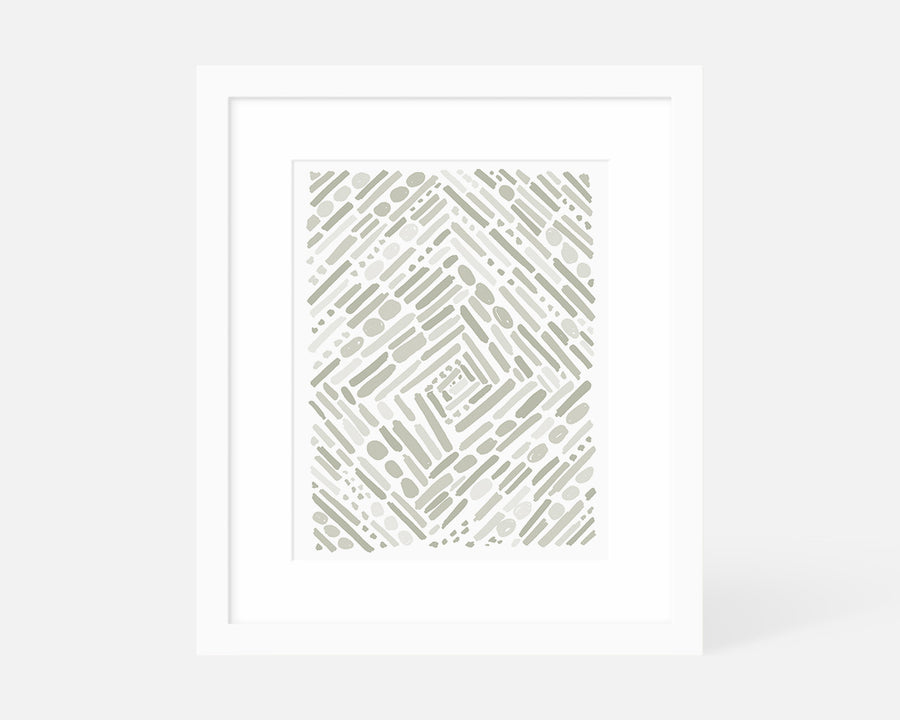 Tunnel Art Print - Gray