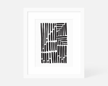 Volume Art Print - Black