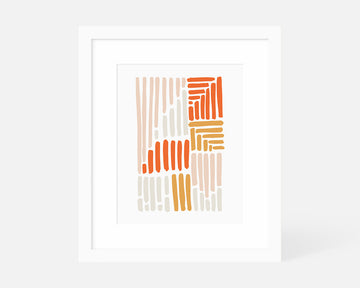 Volume Art Print - Orange