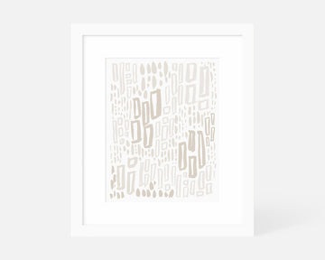 Windows Art Print - Taupe