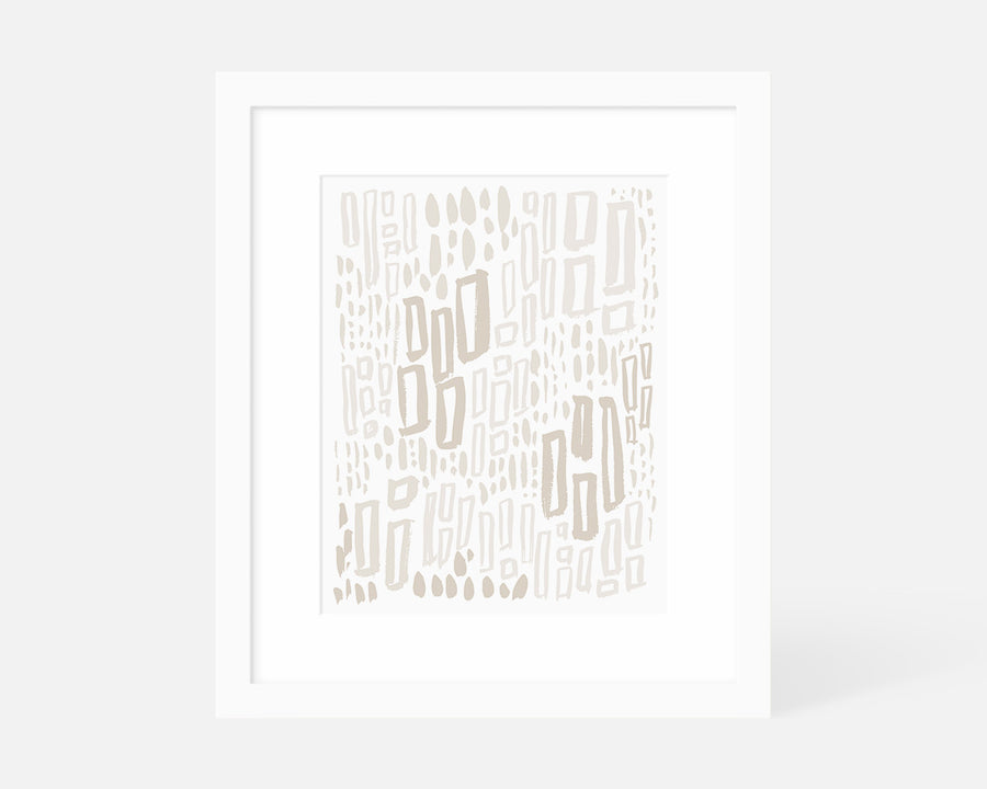 Windows Art Print - Taupe