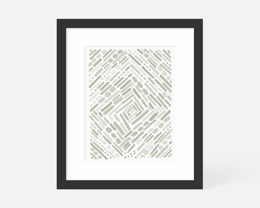 Tunnel Art Print - Gray