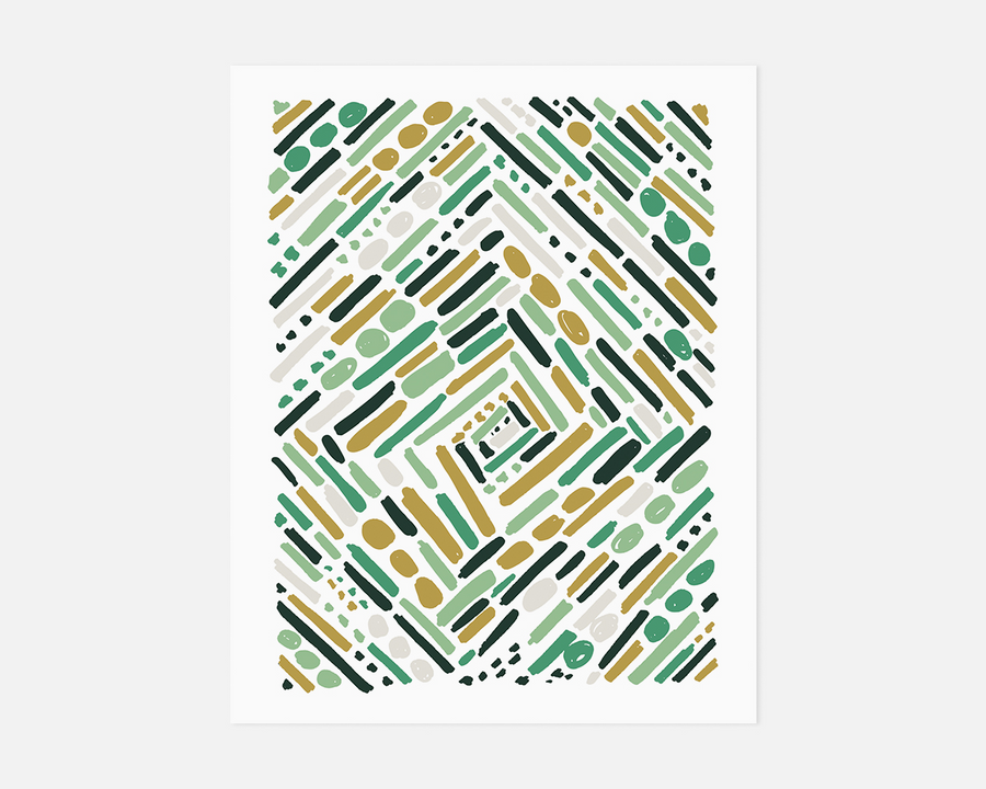 Tunnel Art Print - Green