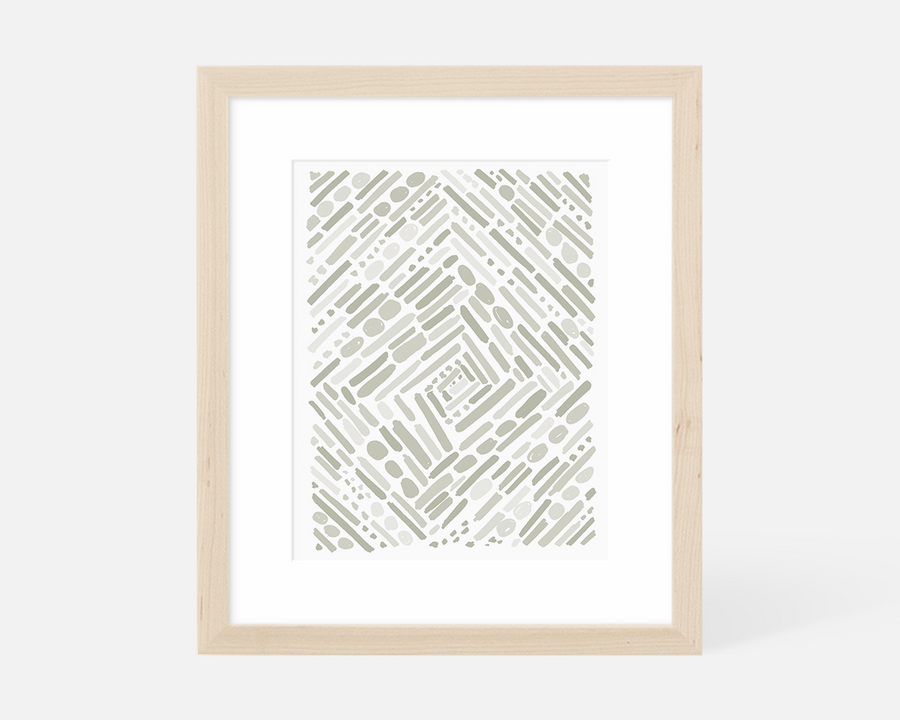 Tunnel Art Print - Gray