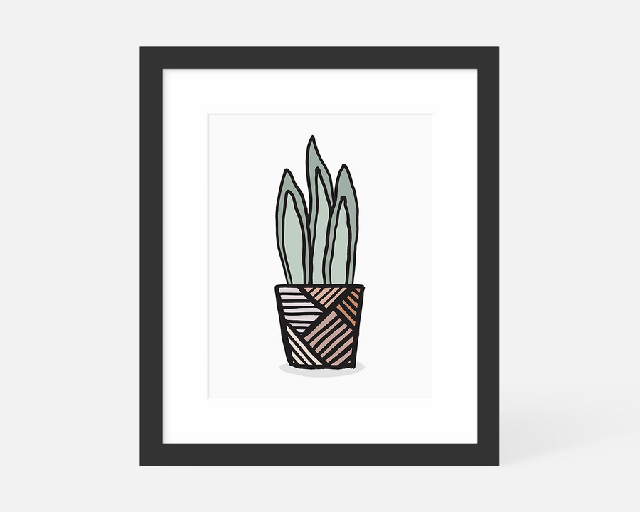 Snake Plant Art Print