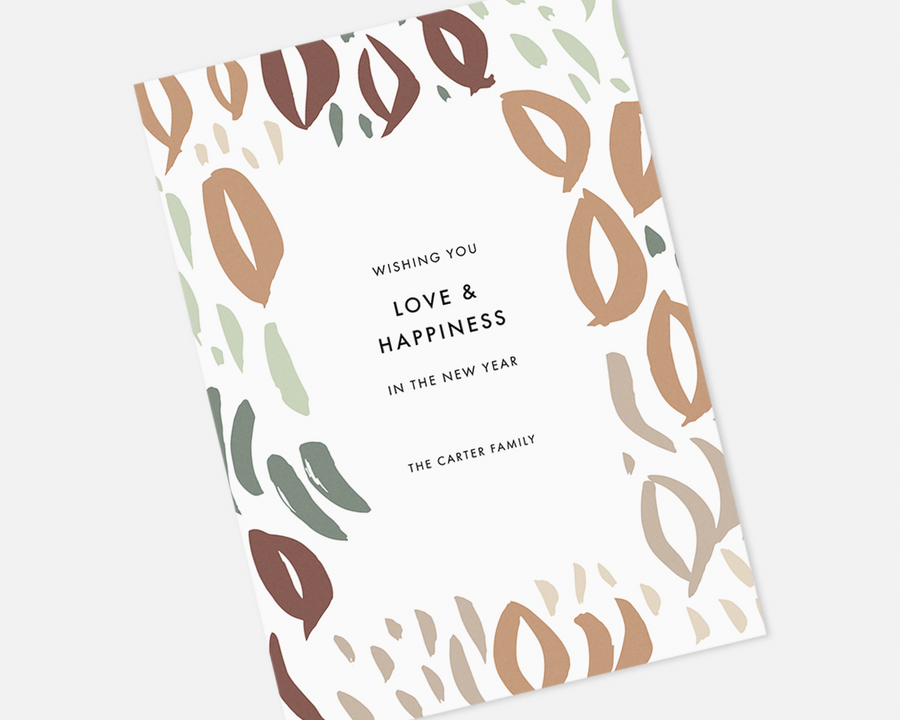 Leaves Holiday Card