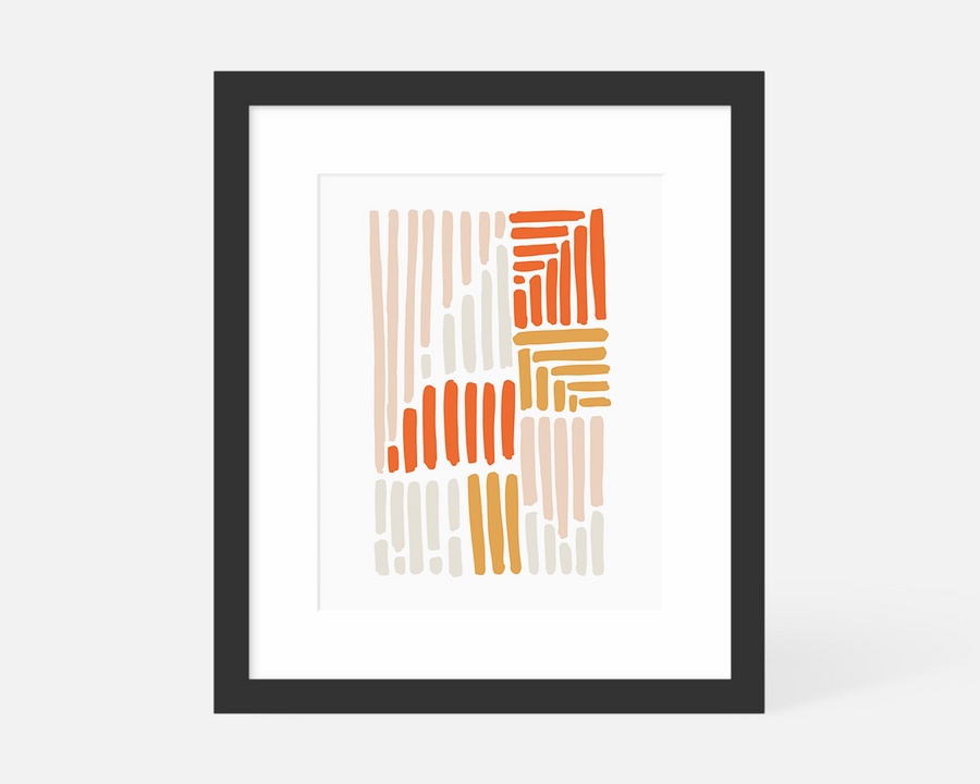 Volume Art Print - Orange