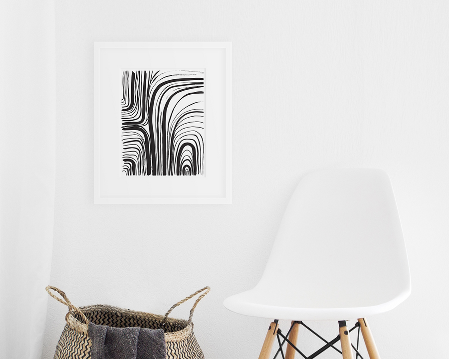 Arches Art Print - Black